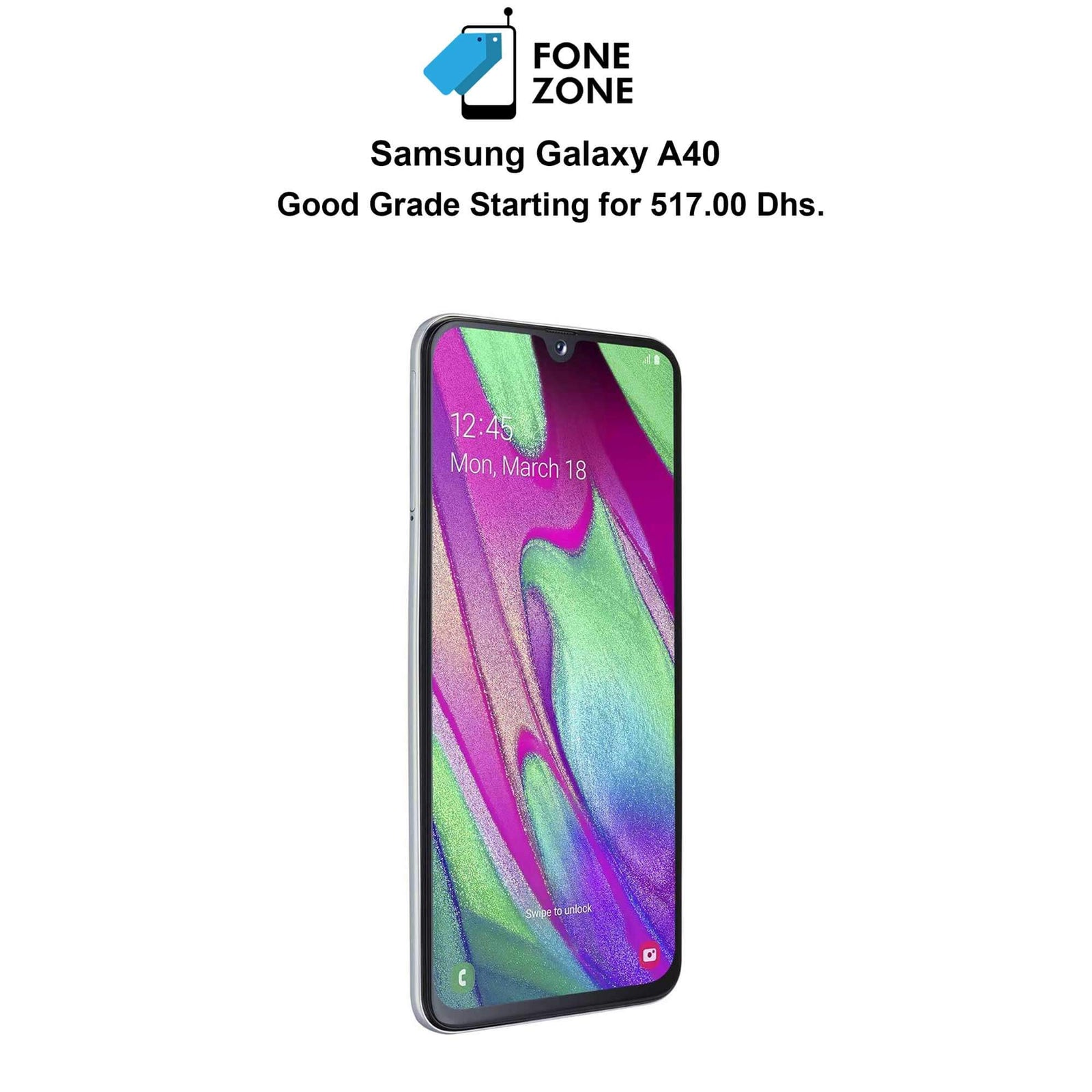 Affordable Samsung Galaxy A40 smartphone in Saudi Arabia