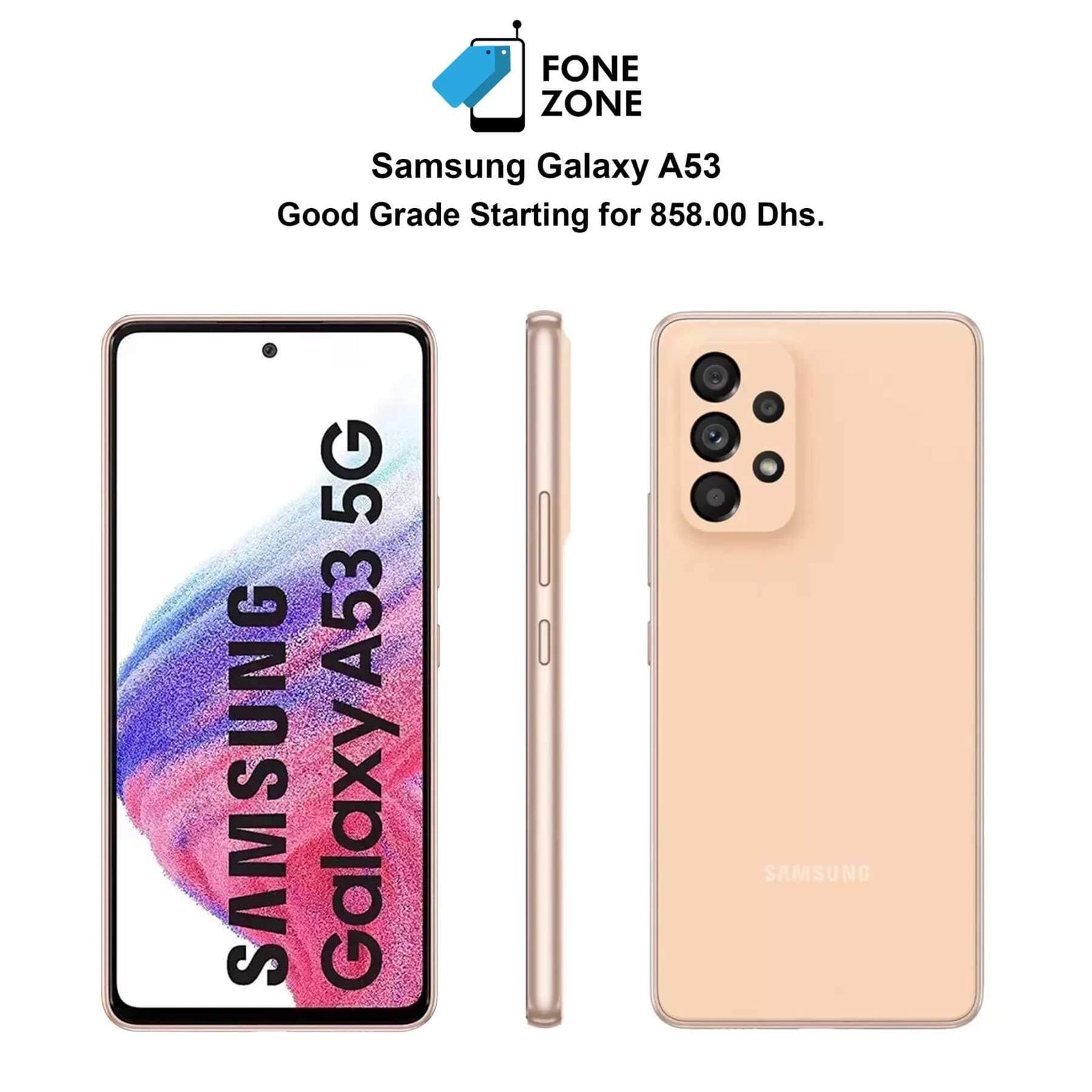 Grab now Galaxy A53 online available at Fonezone.me