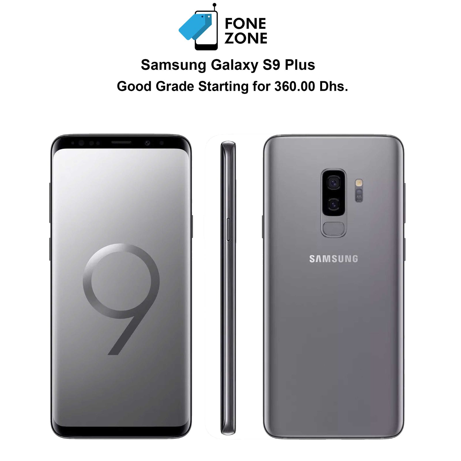 Samsung Galaxy S9 Plus, Titanium Grey for sale in KSA