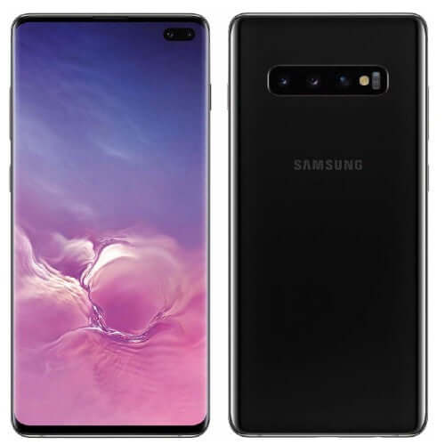 Samsung Galaxy S10 Plus Single Sim 128GB 8GB Ram Ceramic Black in Saudi