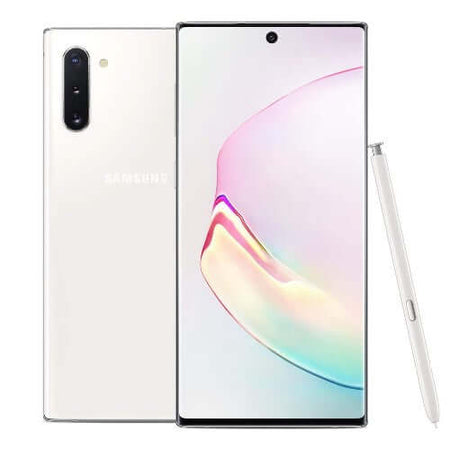 Galaxy Note10 256GB 12GB Ram Single Sim Aura white mobile phone price in KSA