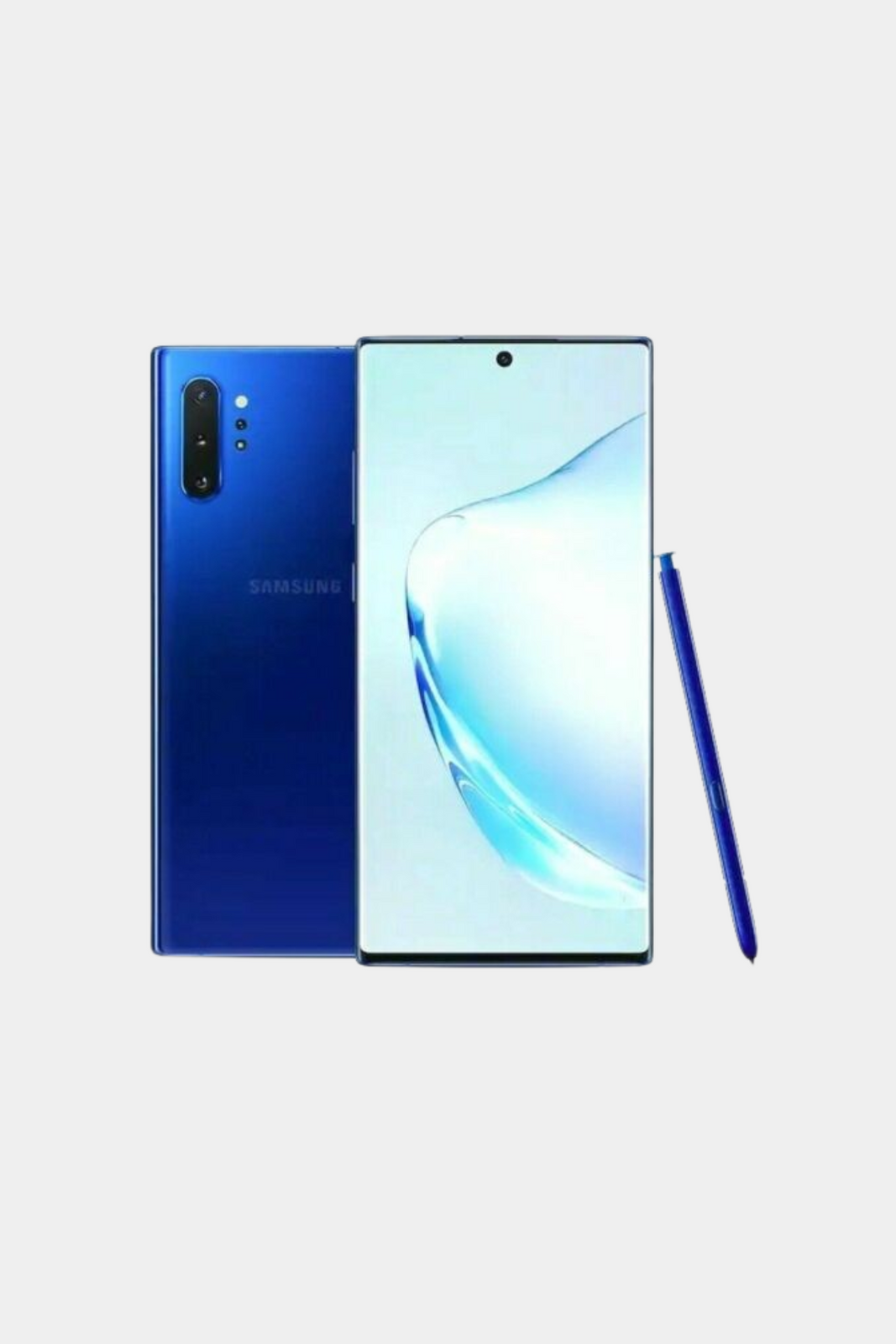 Samsung Galaxy Note 10+ Plus (5G) Dual-SIM 256GB ROM + 12GB RAM Factory Unlocked Android Smartphone - Blue (Renewed)