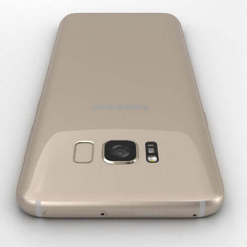 Samsung Galaxy S8 64GB in Maple Gold, a refurbished phone with an edge-to-edge display, available for purchase in Saudi Arabia